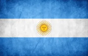 Colorful National Flag Of Argentina Wallpaper