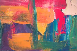 Colorful Oil Painting Abstract Wallpaper