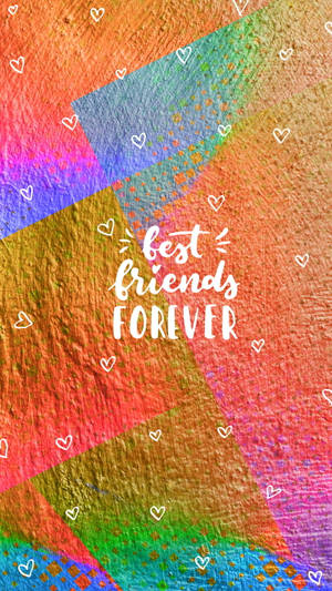 Colorful Paint Girly Bff Wallpaper