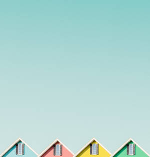 Colorful Pastel On The Roof Wallpaper