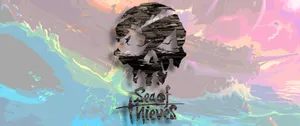 Colorful Pastel Sea Of Thieves Logo Wallpaper