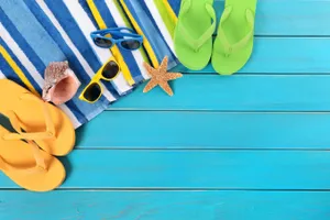 Colorful Slippers Summer Wallpaper