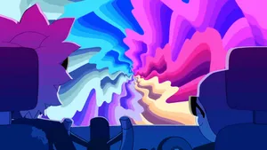 Colorful Travel Rick And Morty Pc 4k Wallpaper