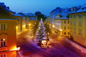 Colorful Winter Czech Republic Wallpaper