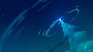 Colorful Yet Subtle Blue Art Wallpaper