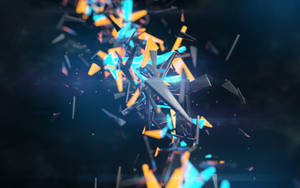 Colourful Abstract Shards Live Desktop Wallpaper