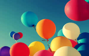 Colourful Balloons Wallpaper