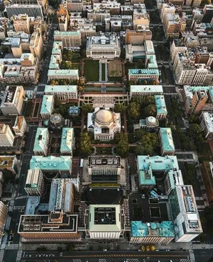 Columbia University Aerial View Wallpaper