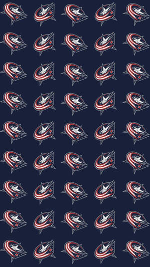 Columbus Blue Jackets Pattern Wallpaper