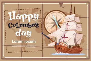 Columbus Day World Map Art Wallpaper
