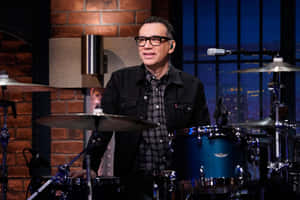 Comedic Genius Fred Armisen Glancing Sideway Wallpaper