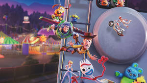Comical Toy Story 4 Poster Wallpaper