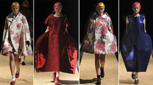 Comme Des Garçons Dresses Collage Wallpaper