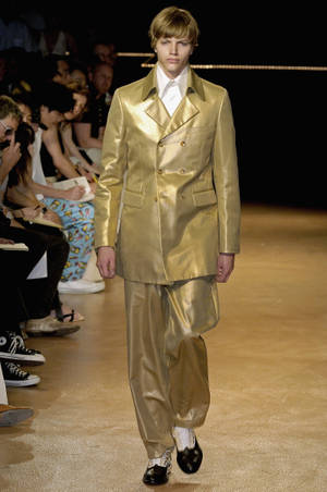 Comme Des Garçons Gold Suit Wallpaper