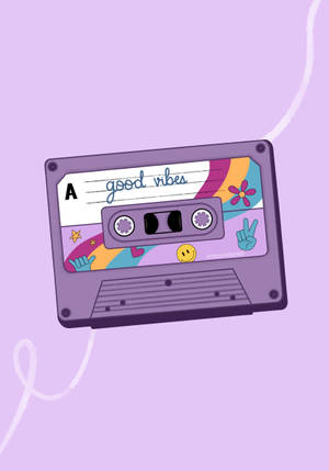 Compact Cassette Music Aesthetic Wallpaper