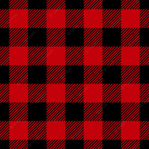 Compliment Your Style With This Bold Black And Red Plaid Wallpaper