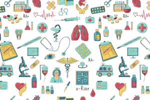 Comprehensive Medical Icon Set Wallpaper