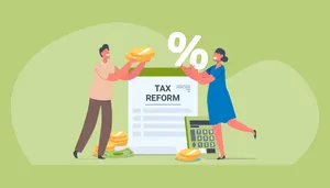 Comprehensive Tax Reform Illustration Wallpaper