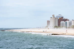 Coney Island Beach Clear Water Wallpaper