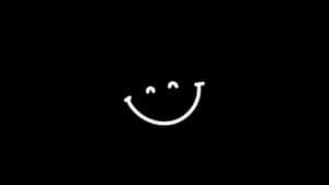 Contemporary Black Smiley Face Wallpaper