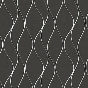 Contemporary Modern White Curls Wallpaper