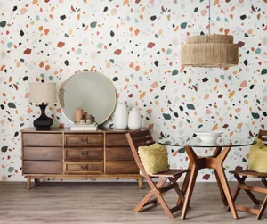 Contemporary Terrazzo Wall Wallpaper