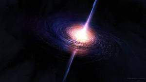 Converging Stars Of A Black Hole Wallpaper