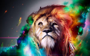 Cool 3d Lion Phone Screen Display Wallpaper