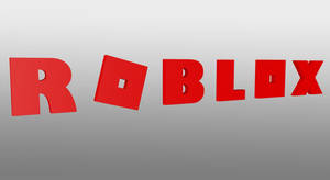 Cool 3d Logo Of Roblox Wallpaper