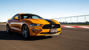 Cool 4k Ultra Hd Mustang Gt Yellow Wallpaper