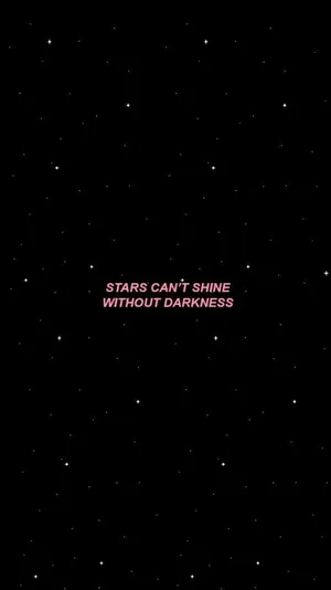 Cool Aesthetic Stars Quote Wallpaper