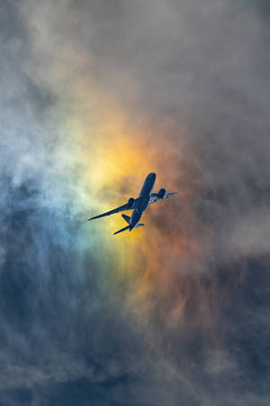 Cool Airplane Cloud Wallpaper