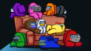 Cool Among Us Couch Activities Wallpaper