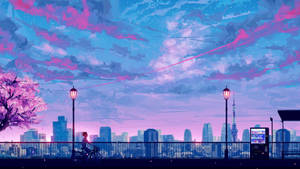 Cool Anime Cityscape Wallpaper