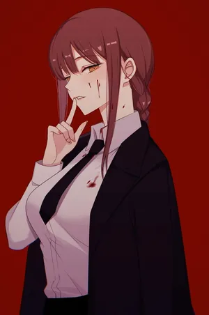 Cool Anime Girl Pfp Makima Wallpaper