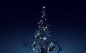 Cool Art Christmas Tree Desktop Wallpaper