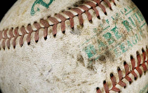 Cool Baseball With Dirt Wallpaper