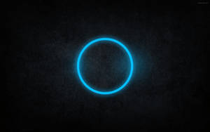 Cool Black And Blue Circle Wallpaper