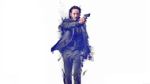 Cool Blue Aesthetic Art John Wick Wallpaper
