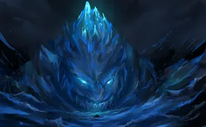 Cool Blue Art Of Godzilla King Of The Monsters Hd Wallpaper