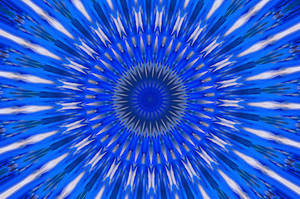 Cool Blue Kaleidoscope Wallpaper