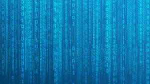 Cool Blue Matrix Wallpaper
