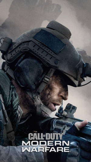 Cool Call Of Duty Modern Warfare Iphone Crawling Soldier Wallpaper