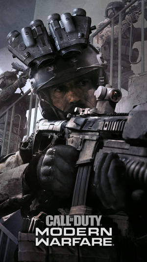 Cool Call Of Duty Modern Warfare Iphone Soldiers On Mission Wallpaper