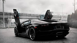 Cool Cars: Futuristic Lamborghini Unit Wallpaper