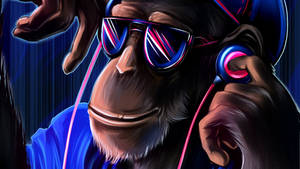 Cool Cartoon Ape Character Wallpaper