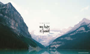 Cool Christian Words On Lake View Wallpaper