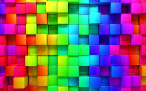 Cool Colorful Abstract Cubes Wallpaper