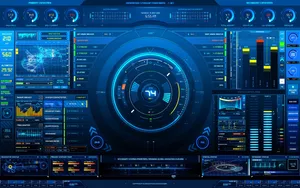 Cool Computer Interface Of Virtual Dj Wallpaper