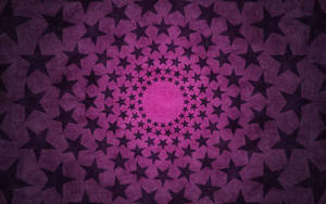 Cool Cute Spiral Stars In Pink Wallpaper